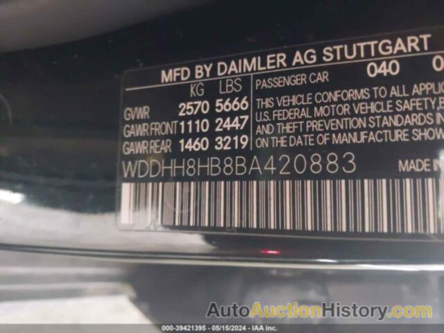 MERCEDES-BENZ E 350 4MATIC, WDDHH8HB8BA420883