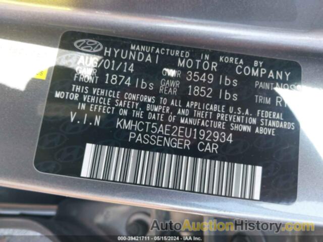 HYUNDAI ACCENT GLS/GS, KMHCT5AE2EU192934