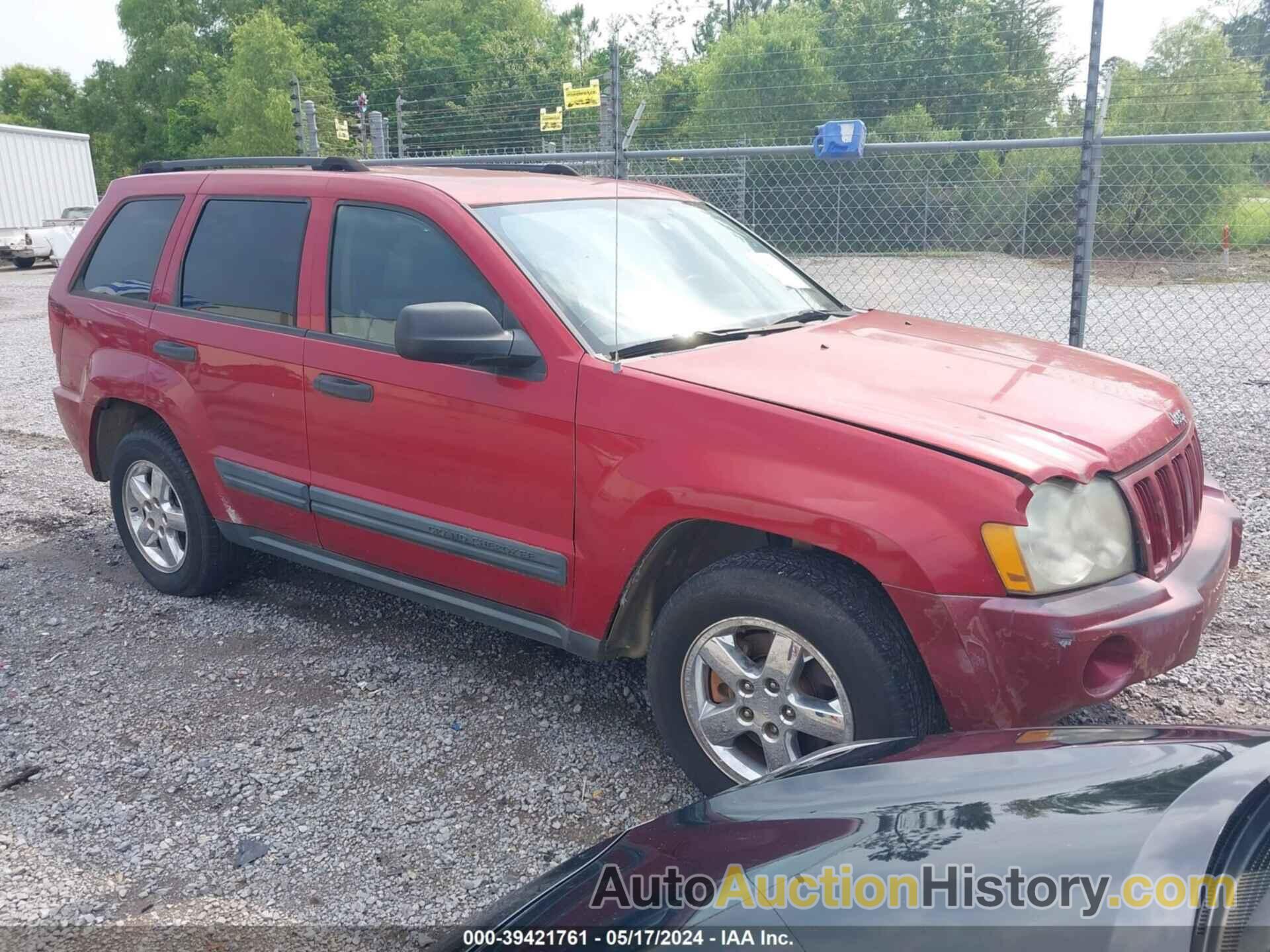 JEEP GRAND CHEROKEE LAREDO, 1J4GS48K65C506325