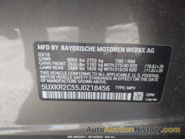 BMW X5 SDRIVE35I, 5UXKR2C55J0Z18456