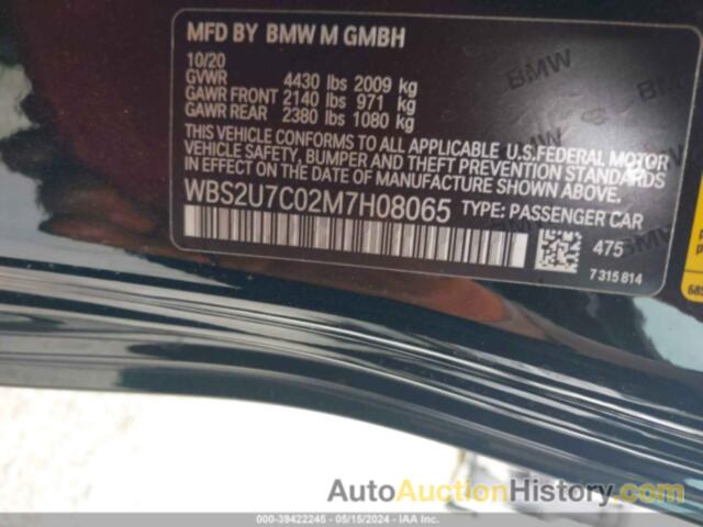 BMW M2 COMPETITION, WBS2U7C02M7H08065
