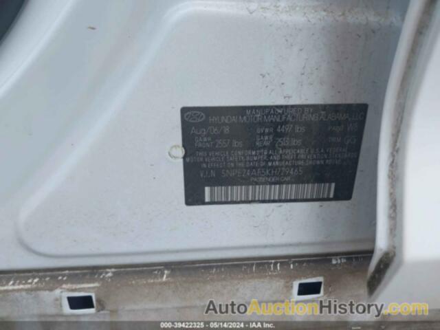 HYUNDAI SONATA SE, 5NPE24AF5KH729465