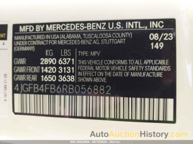 MERCEDES-BENZ GLE 350 4MATIC, 4JGFB4FB6RB056882