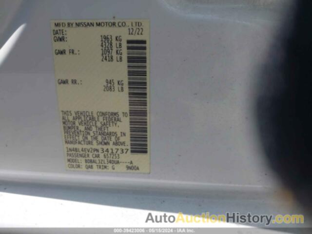 NISSAN ALTIMA SL, 1N4BL4EV2PN341737