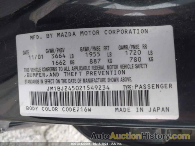 MAZDA PROTEGE5 PR5, JM1BJ245021549234