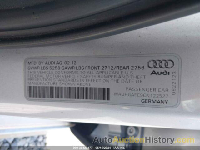 AUDI A6 3.0 PREMIUM, WAUHGAFC9CN122527