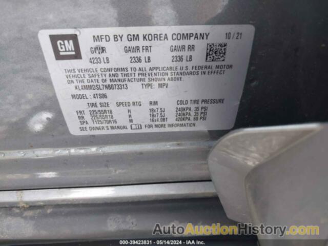 BUICK ENCORE GX FWD SELECT, KL4MMDSL7NB073313