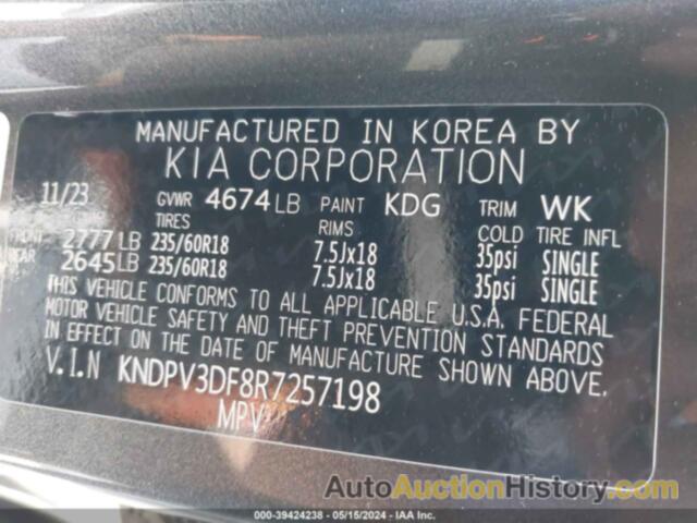 KIA SPORTAGE EX, KNDPV3DF8R7257198