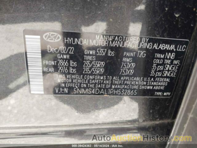 HYUNDAI SANTA FE LIMITED, 5NMS4DAL1PH532865