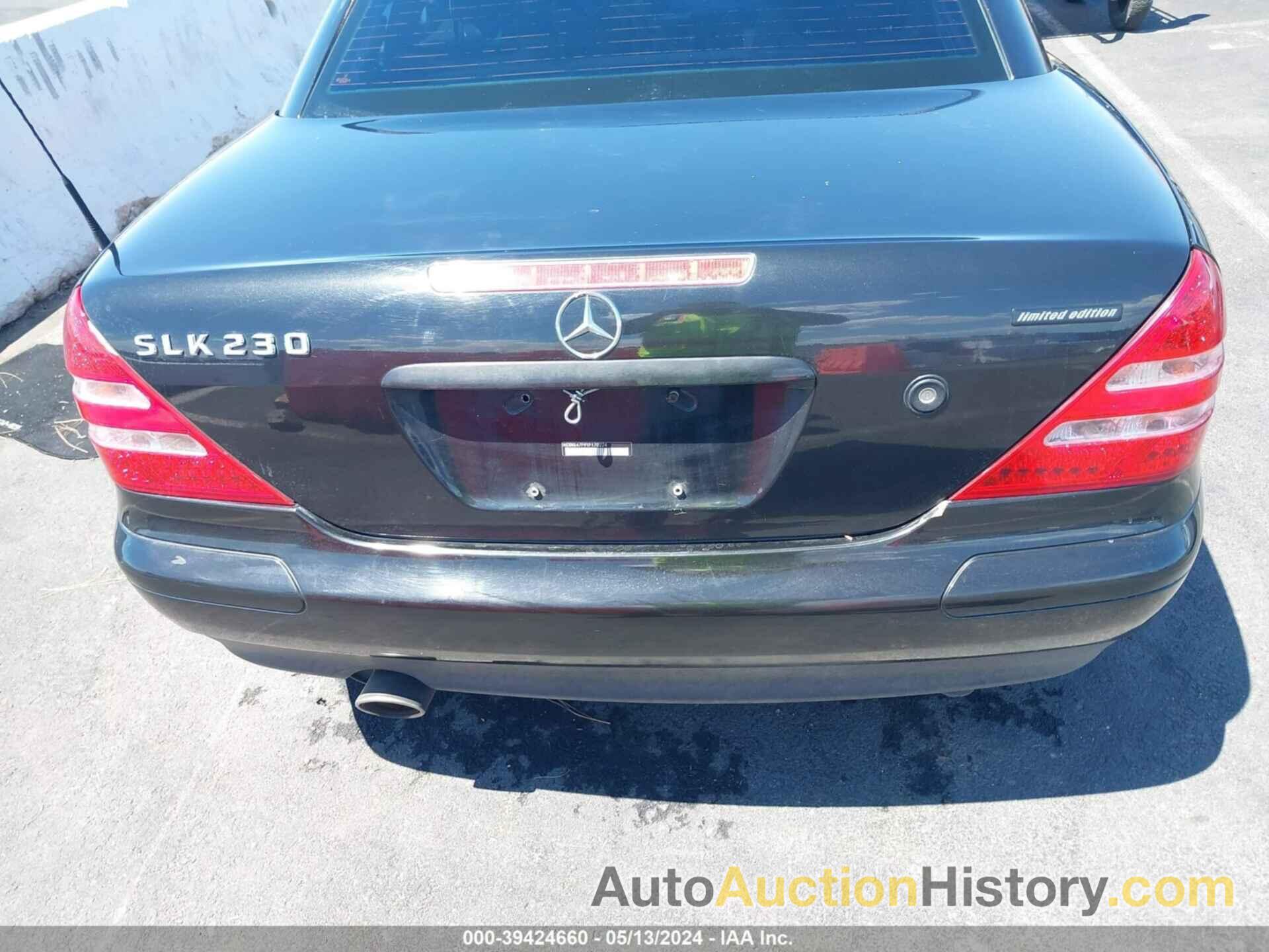 MERCEDES-BENZ SLK 230 KOMPRESSOR, WDBKK47F9YF170224