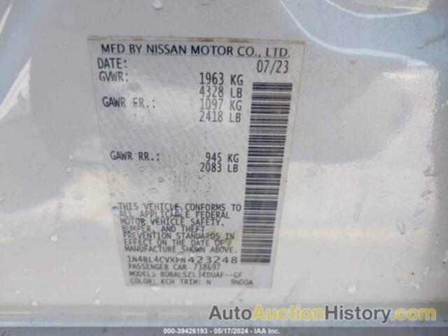 NISSAN ALTIMA SR FWD, 1N4BL4CVXPN423248