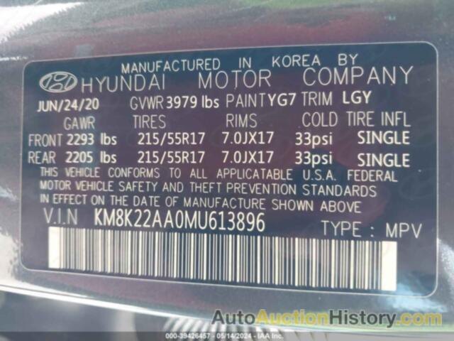 HYUNDAI KONA SEL, KM8K22AA0MU613896