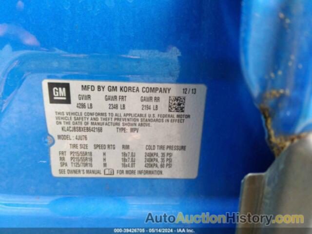 BUICK ENCORE CONVENIENCE, KL4CJBSBXEB642168