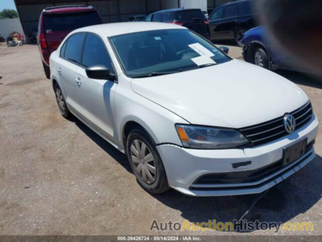 VOLKSWAGEN JETTA 2.0L S, 3VW2K7AJXFM280659