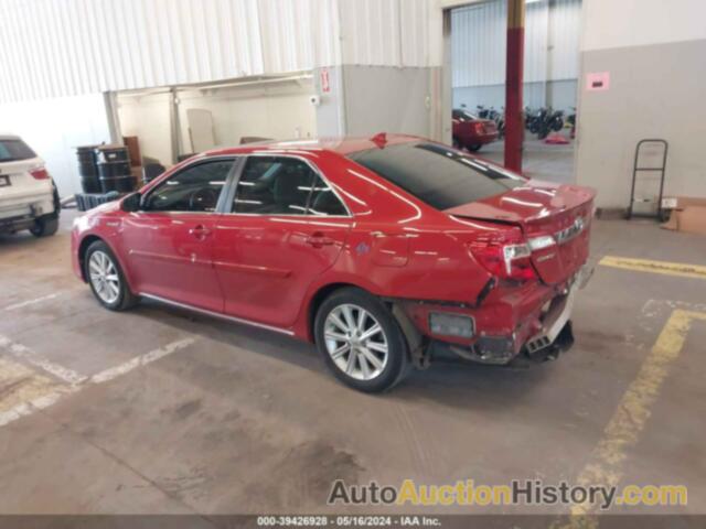 TOYOTA CAMRY HYBRID XLE, 4T1BD1FK0CU040681