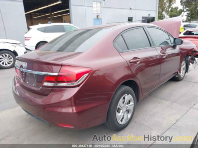 HONDA CIVIC SEDAN LX, 19XFB2F5XEE208288