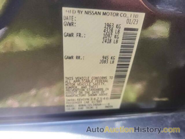 NISSAN ALTIMA SL, 1N4BL4EV0PN342546