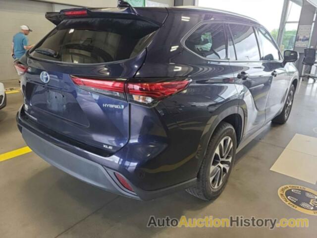 TOYOTA HIGHLANDER HYBRID XLE, 5TDHARAH8MS509118