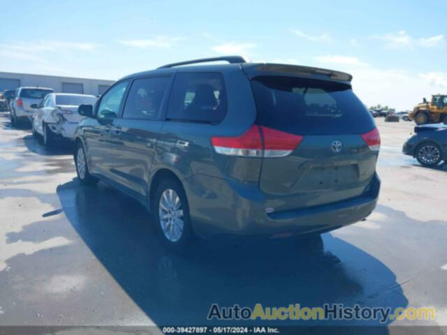 TOYOTA SIENNA XLE 7 PASSENGER, 5TDDK3DC8ES092481