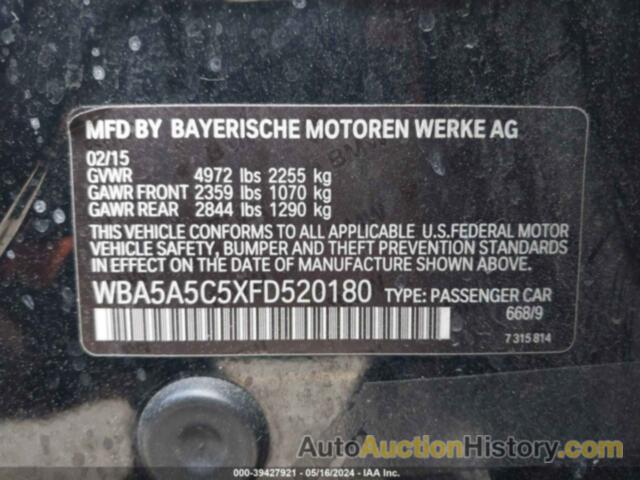 BMW 528I, WBA5A5C5XFD520180