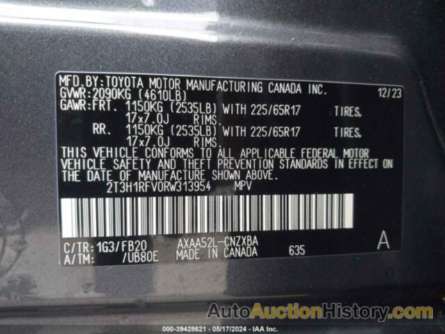 TOYOTA RAV4 LE, 2T3H1RFV0RW313954