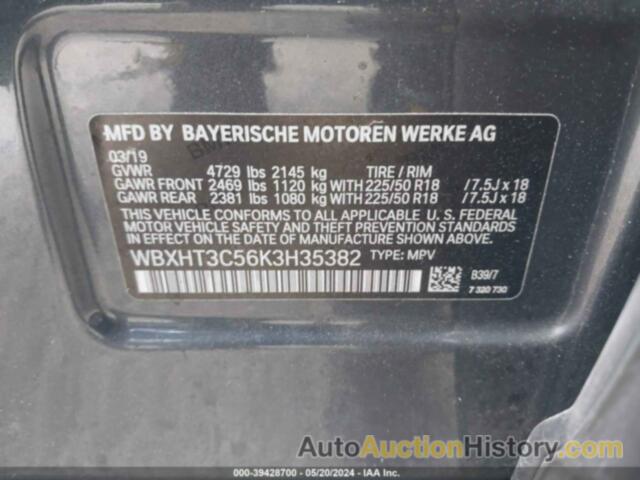 BMW X1 XDRIVE28I, WBXHT3C56K3H35382