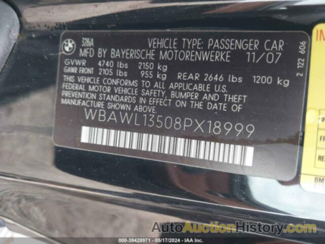 BMW 328I, WBAWL13508PX18999