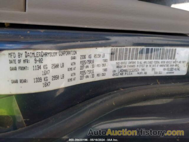 JEEP GRAND CHEROKEE LAREDO, 1J4GX48S73C520524