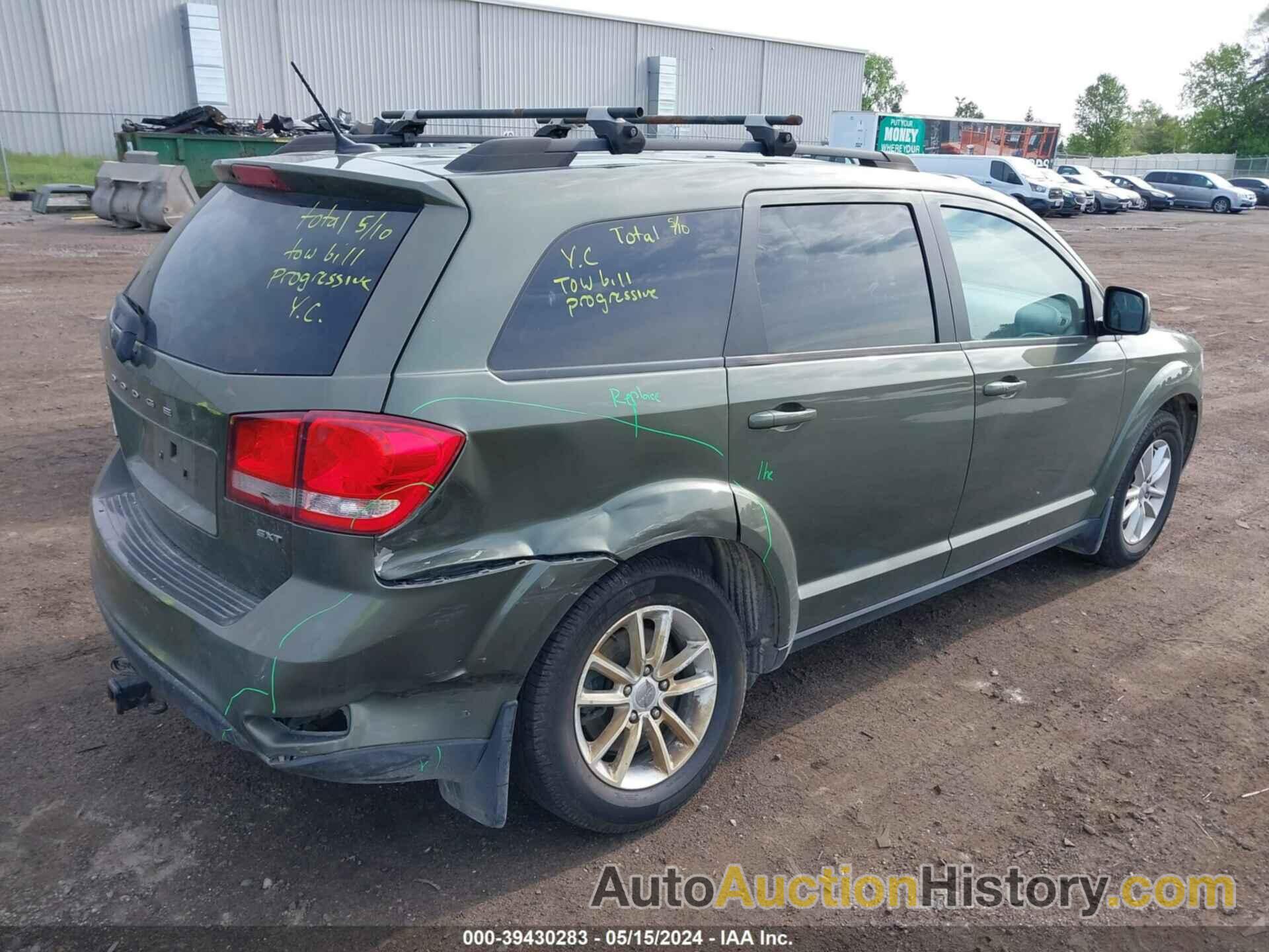 DODGE JOURNEY SXT, 3C4PDDBG7HT555000