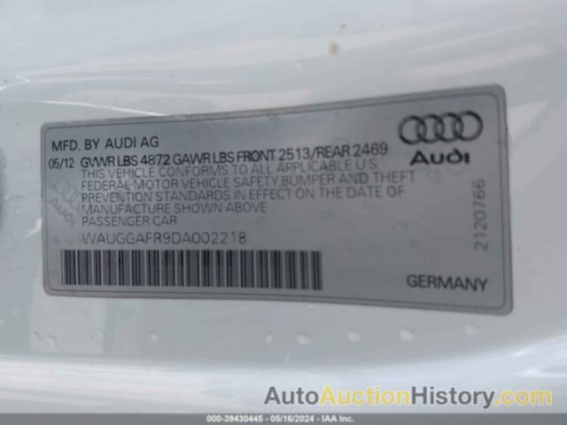 AUDI S5 3.0T PREMIUM PLUS, WAUGGAFR9DA002218