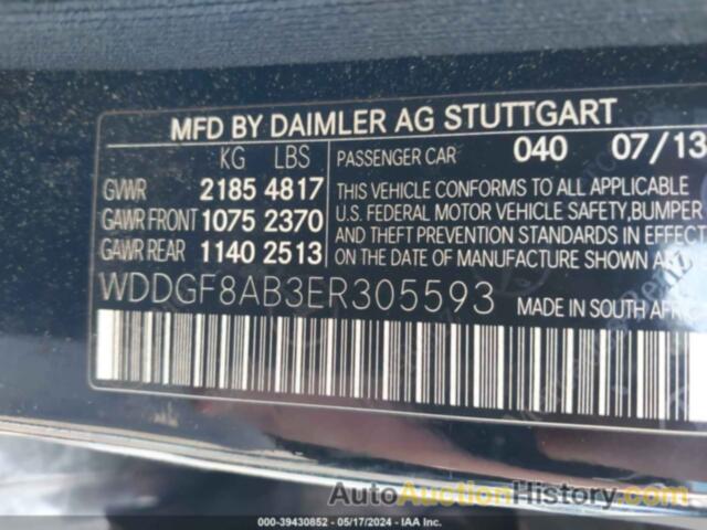 MERCEDES-BENZ C 300 4MATIC, WDDGF8AB3ER305593