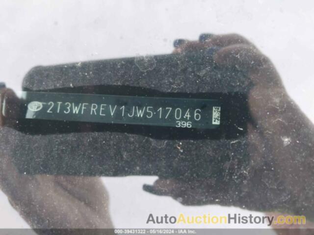 TOYOTA RAV4 XLE, 2T3WFREV1JW517046