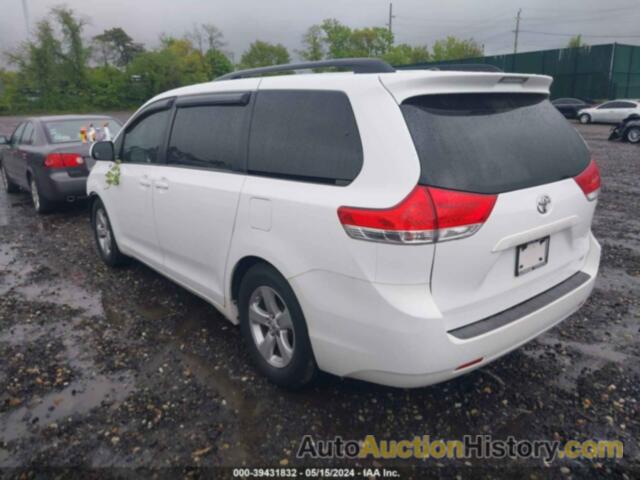 TOYOTA SIENNA LE V6 8 PASSENGER, 5TDKK3DC6DS330267