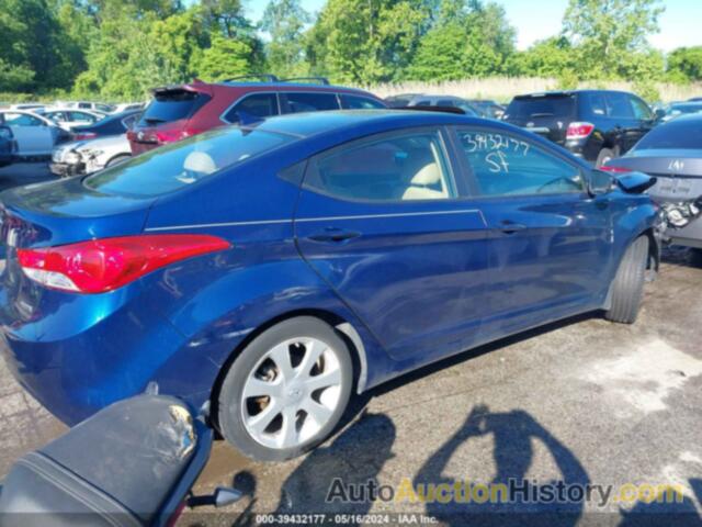 HYUNDAI ELANTRA LIMITED PZEV, KMHDH4AE5DU527778