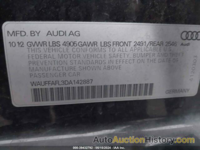 AUDI A4 2.0T PREMIUM, WAUFFAFL3DA142887