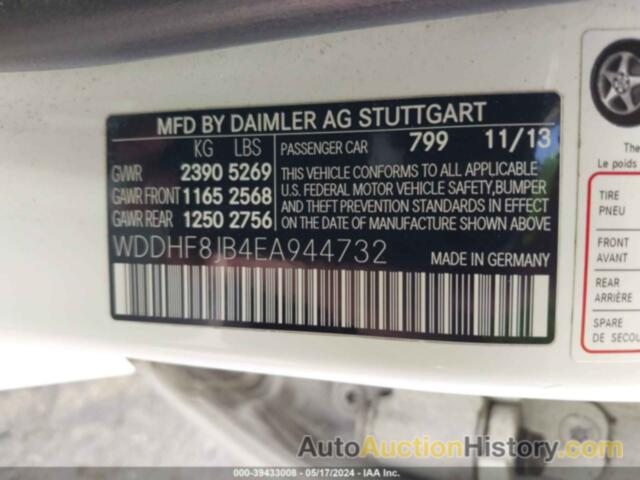 MERCEDES-BENZ E 350 4MATIC, WDDHF8JB4EA944732