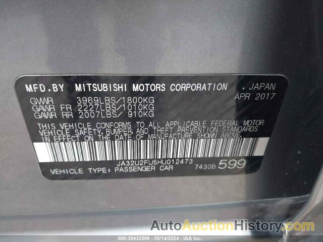 MITSUBISHI LANCER LE, JA32U2FU5HU012473