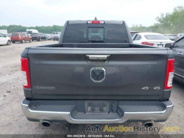 RAM 1500 BIG HORN/LONE STAR  4X4 5'7 BOX, 1C6SRFFT6KN811950