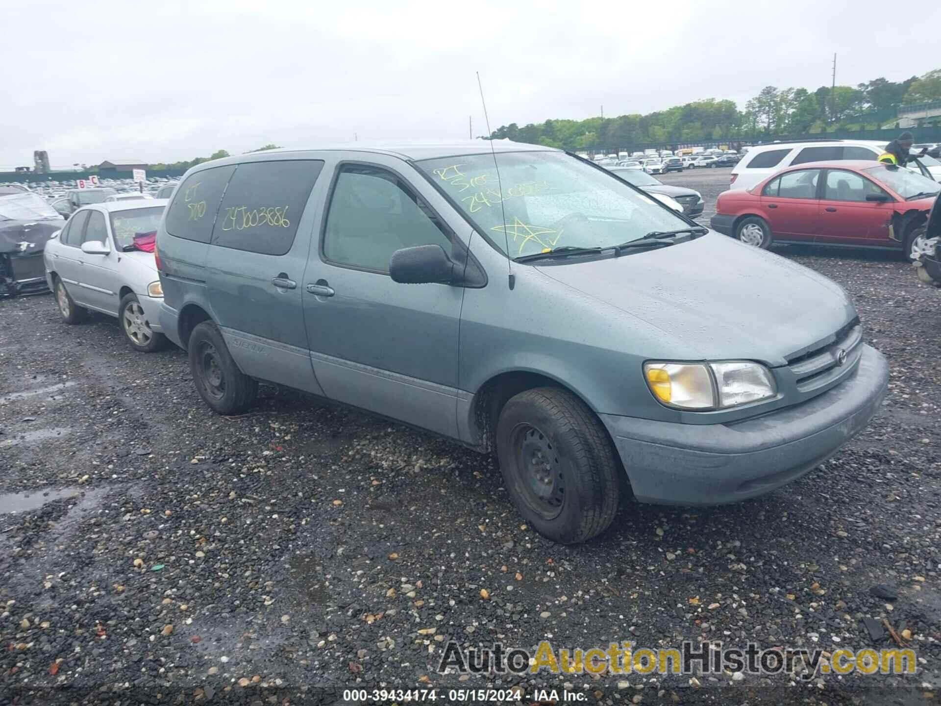 TOYOTA SIENNA CE, 4T3GF19C2WU086755