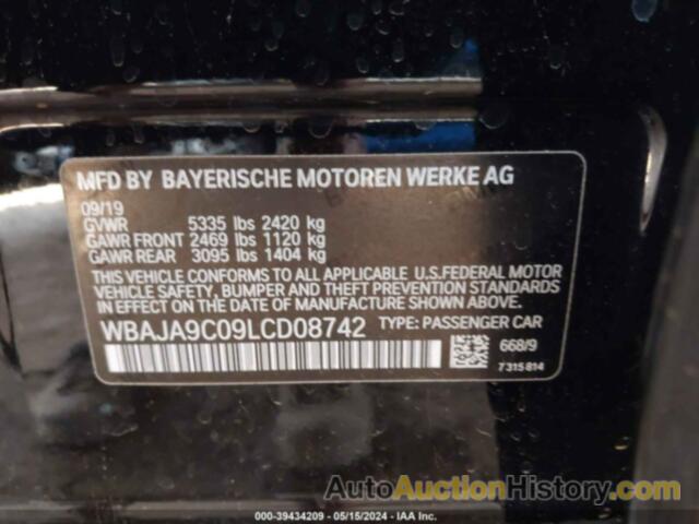 BMW 530E IPERFORMANCE, WBAJA9C09LCD08742