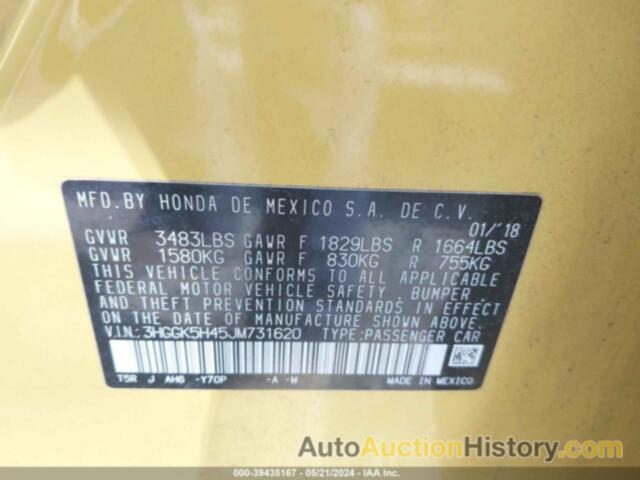 HONDA FIT LX, 3HGGK5H45JM731620