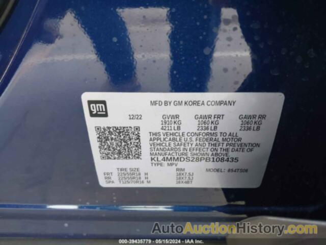 BUICK ENCORE GX SELECT, KL4MMDS28PB108435