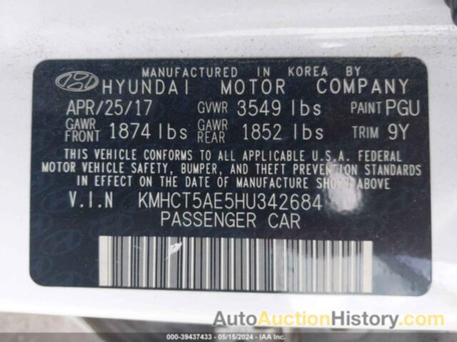 HYUNDAI ACCENT SE, KMHCT5AE5HU342684