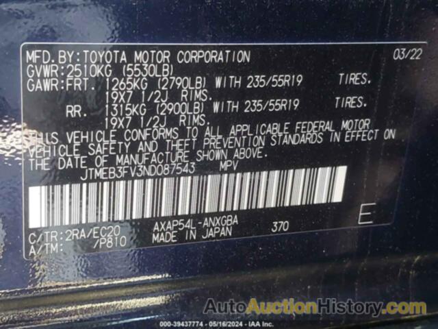 TOYOTA RAV4 PRIME XSE, JTMEB3FV3ND087543