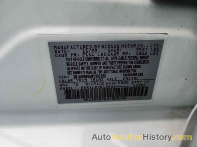 NISSAN SENTRA S, 3N1AB8BV6NY308280