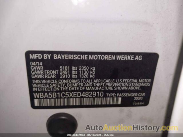 BMW 535 I, WBA5B1C5XED482910