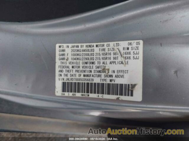 HONDA CR-V EX, JHLRD78885C056839