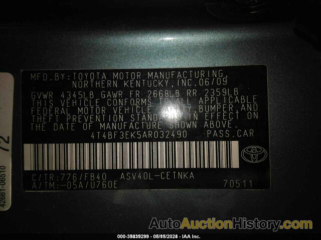 TOYOTA CAMRY LE, 4T4BF3EK5AR032490