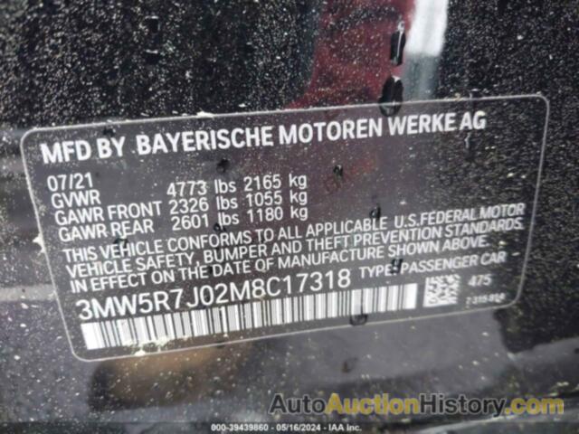 BMW 330I XDRIVE, 3MW5R7J02M8C17318