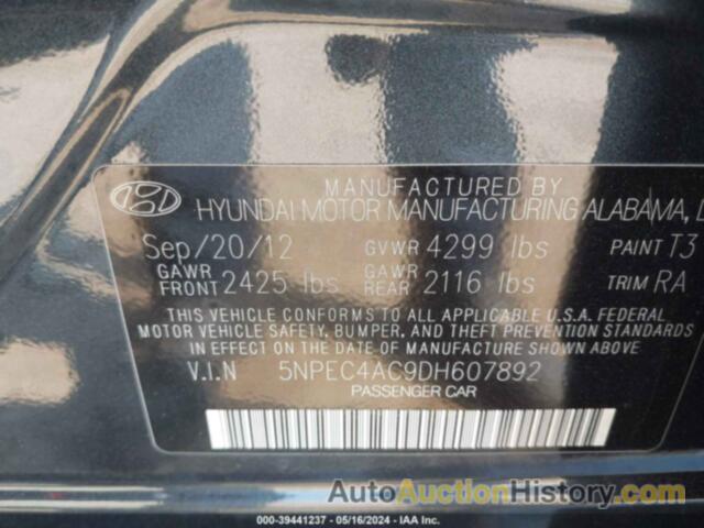 HYUNDAI SONATA SE, 5NPEC4AC9DH607892